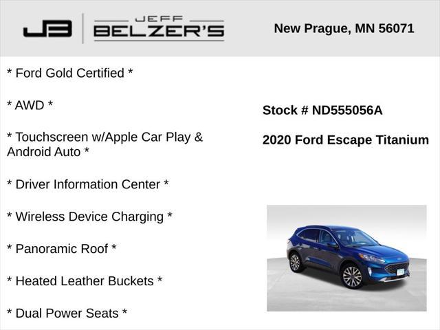 used 2020 Ford Escape car, priced at $21,447