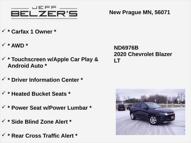 used 2020 Chevrolet Blazer car, priced at $19,997