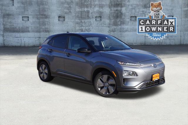 used 2021 Hyundai Kona EV car, priced at $18,541