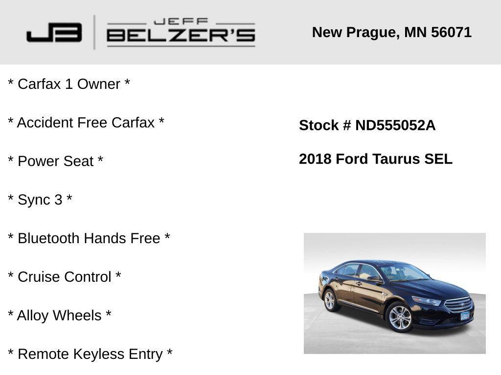used 2018 Ford Taurus car, priced at $11,887