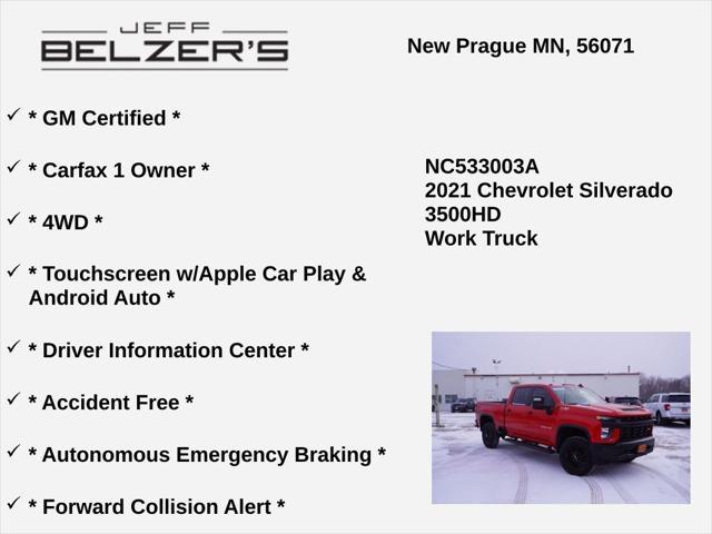 used 2021 Chevrolet Silverado 3500 car, priced at $48,648