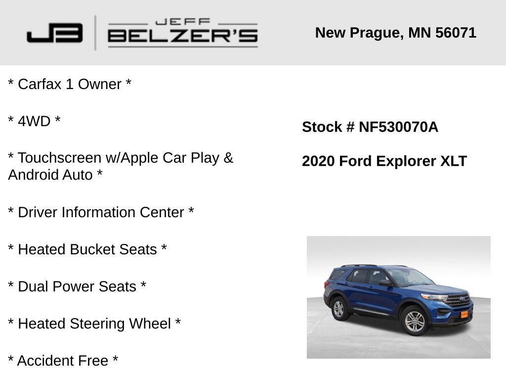 used 2020 Ford Explorer car, priced at $21,185