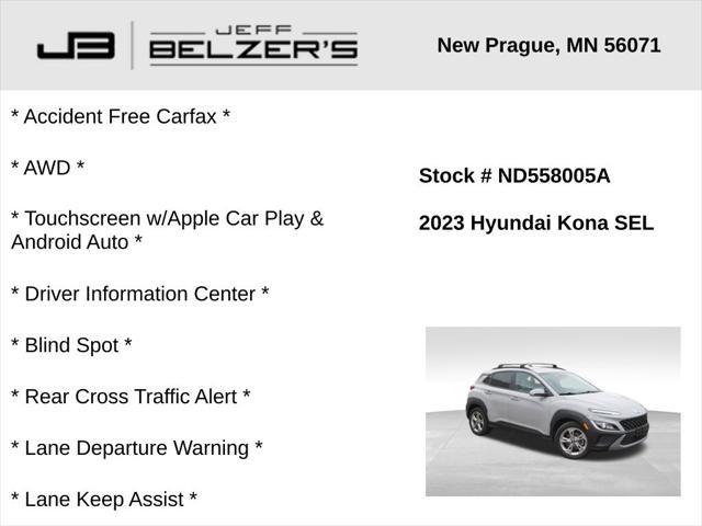 used 2023 Hyundai Kona car, priced at $21,497
