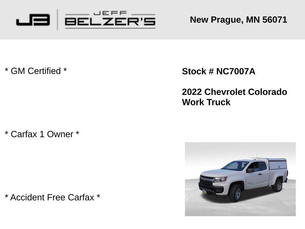 used 2022 Chevrolet Colorado car, priced at $21,977
