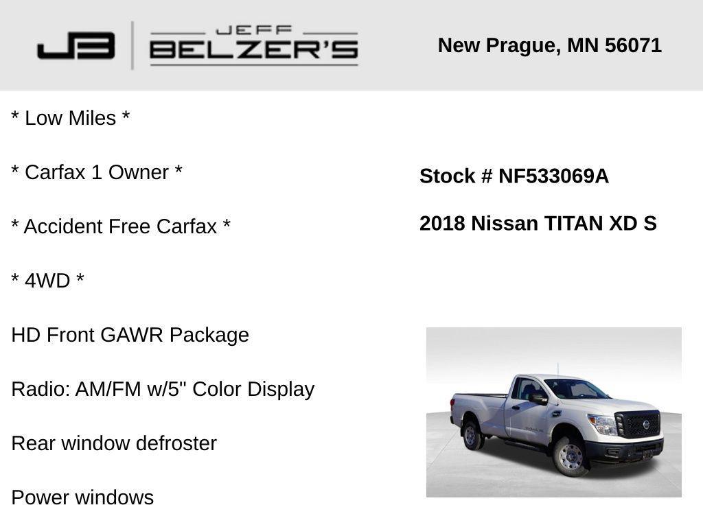 used 2018 Nissan Titan XD car, priced at $22,163