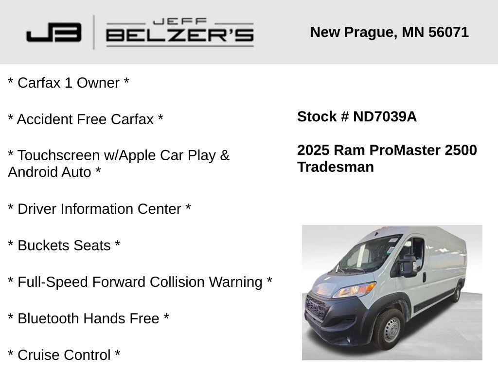 used 2025 Ram ProMaster 2500 car, priced at $39,669