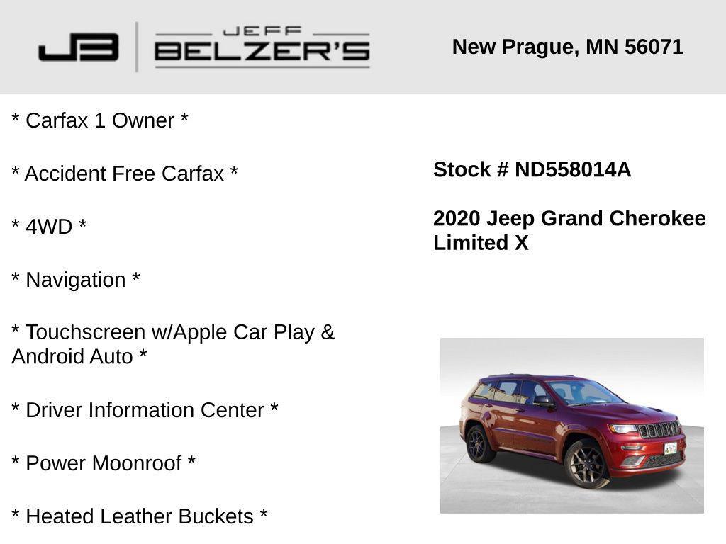used 2020 Jeep Grand Cherokee car, priced at $23,729