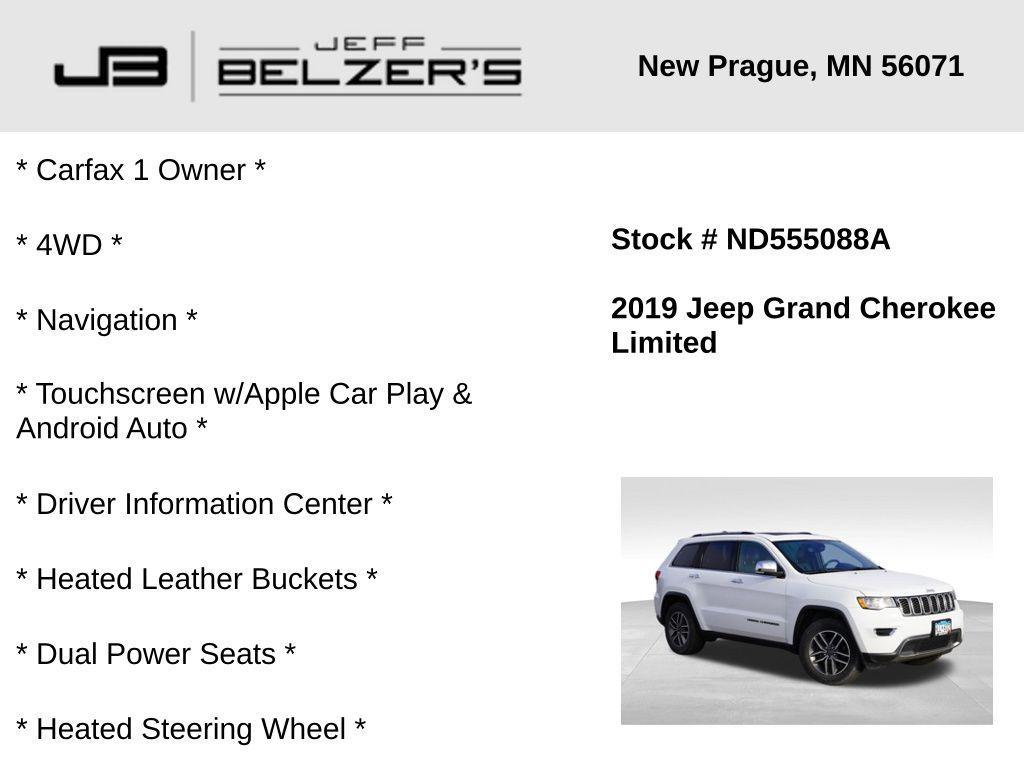 used 2019 Jeep Grand Cherokee car, priced at $18,843