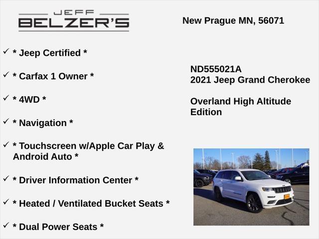 used 2021 Jeep Grand Cherokee car, priced at $32,482