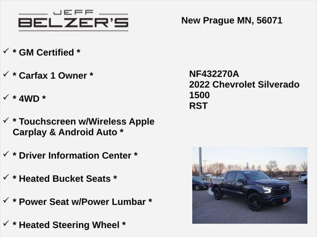 used 2022 Chevrolet Silverado 1500 car, priced at $38,796