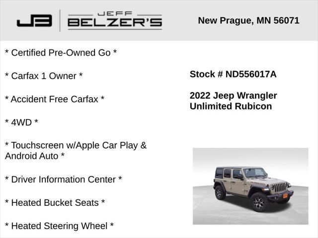 used 2022 Jeep Wrangler Unlimited car, priced at $30,429