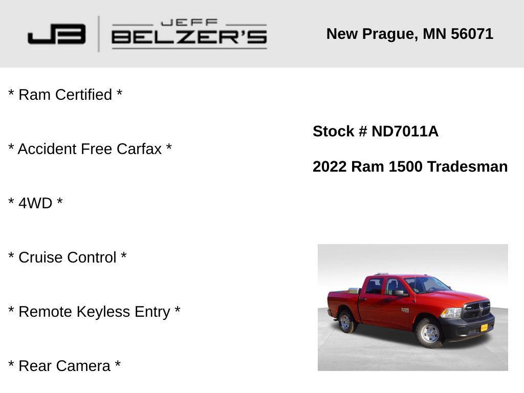 used 2022 Ram 1500 car, priced at $28,135