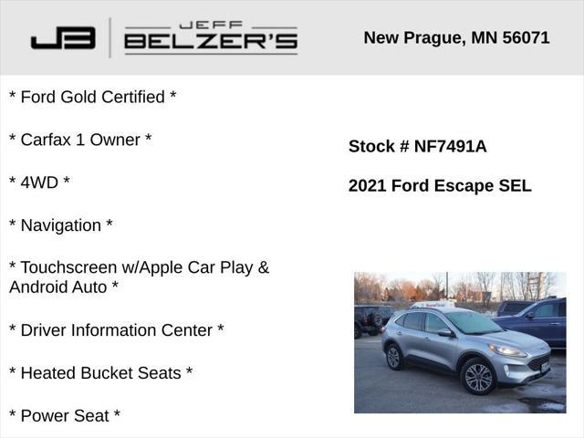 used 2021 Ford Escape car, priced at $22,399