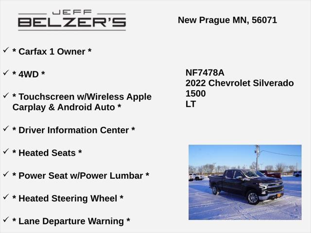 used 2022 Chevrolet Silverado 1500 car, priced at $31,998