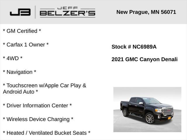 used 2021 GMC Canyon car, priced at $35,998