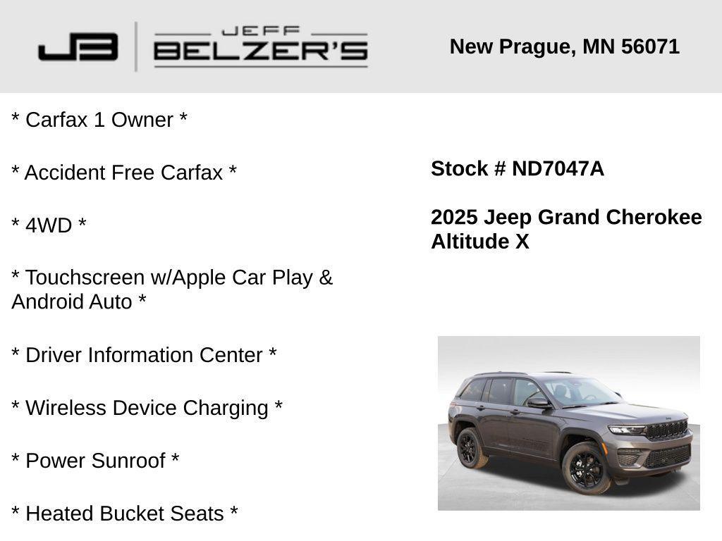used 2025 Jeep Grand Cherokee car, priced at $36,988