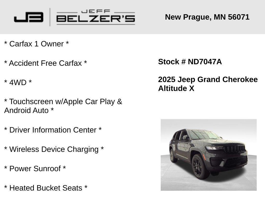 used 2025 Jeep Grand Cherokee car, priced at $39,669