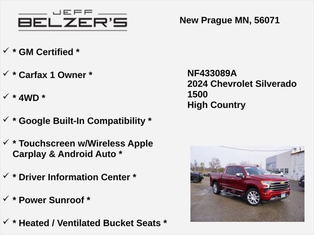 used 2024 Chevrolet Silverado 1500 car, priced at $59,981