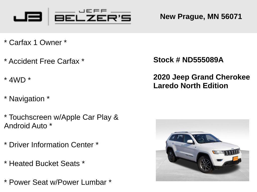 used 2020 Jeep Grand Cherokee car, priced at $21,988