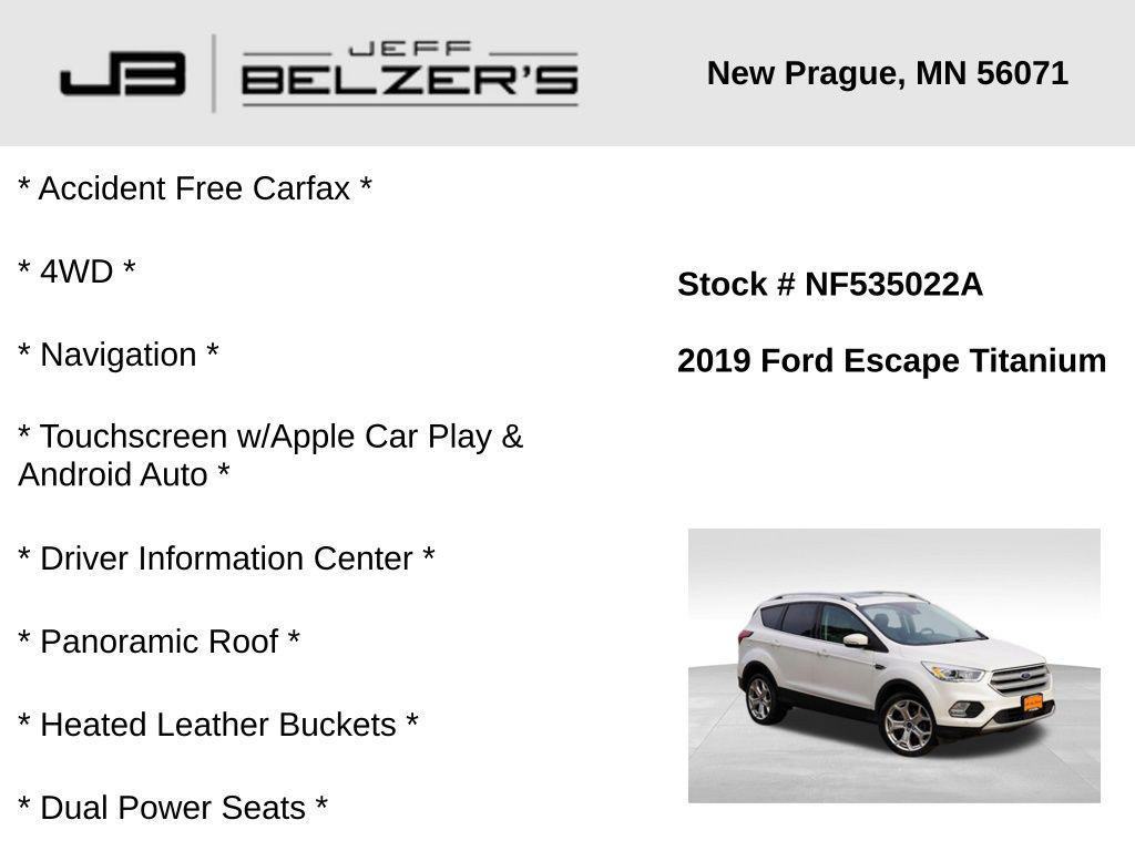 used 2019 Ford Escape car, priced at $19,071