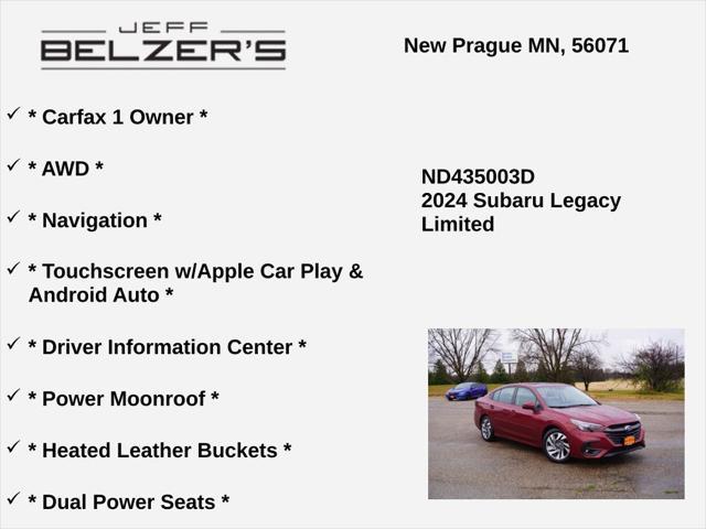 used 2024 Subaru Legacy car, priced at $23,288