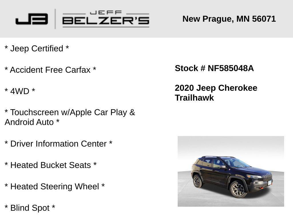 used 2020 Jeep Cherokee car, priced at $22,569
