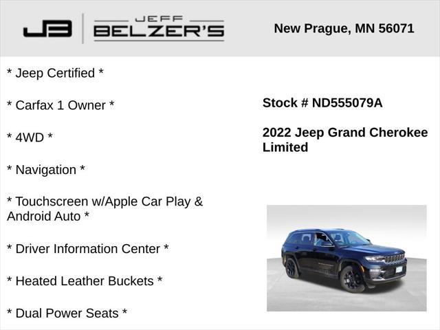 used 2022 Jeep Grand Cherokee car, priced at $35,589
