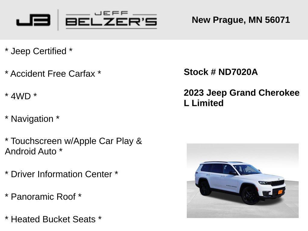 used 2023 Jeep Grand Cherokee L car, priced at $33,779
