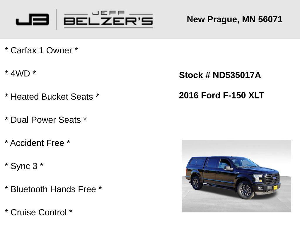 used 2016 Ford F-150 car, priced at $23,860