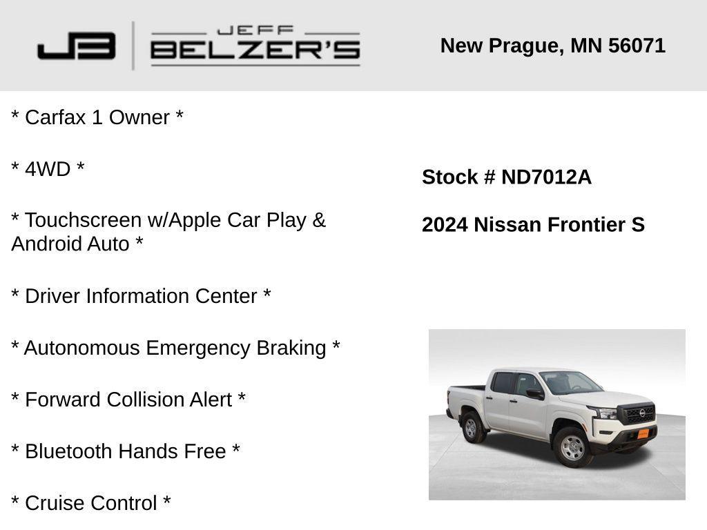 used 2024 Nissan Frontier car, priced at $29,659