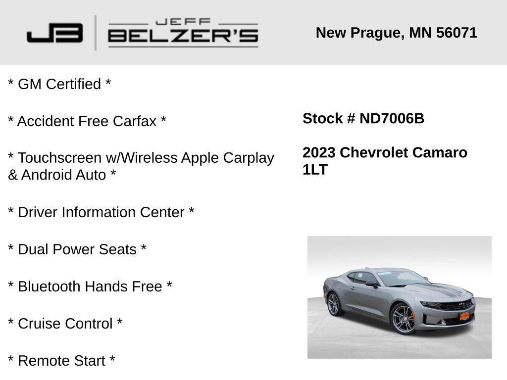 used 2023 Chevrolet Camaro car, priced at $29,128