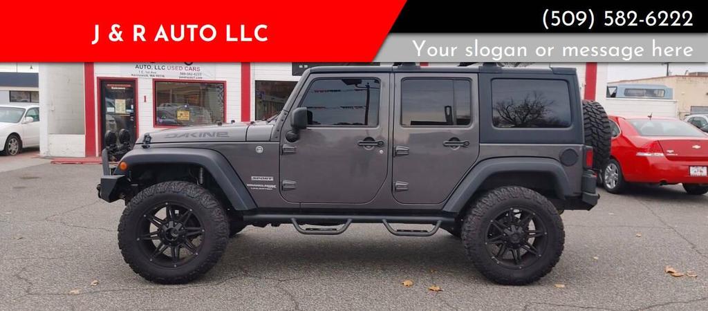 used 2018 Jeep Wrangler JK Unlimited car, priced at $15,990