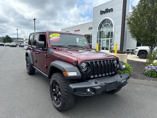 used 2021 Jeep Wrangler Unlimited car, priced at $35,787