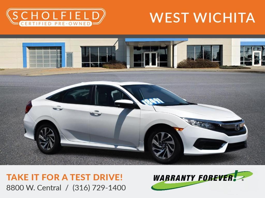 used 2017 Honda Civic car, priced at $18,491
