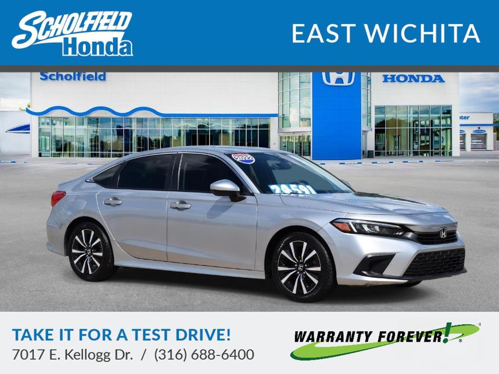 used 2022 Honda Civic car, priced at $24,591
