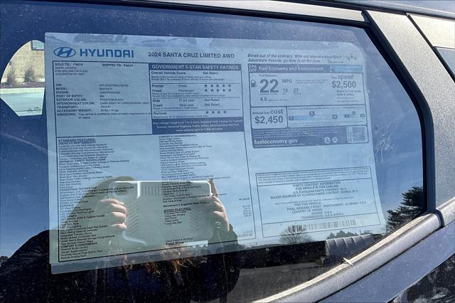 new 2024 Hyundai Santa Cruz car, priced at $43,655