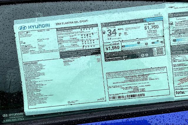 new 2025 Hyundai Elantra car, priced at $25,010