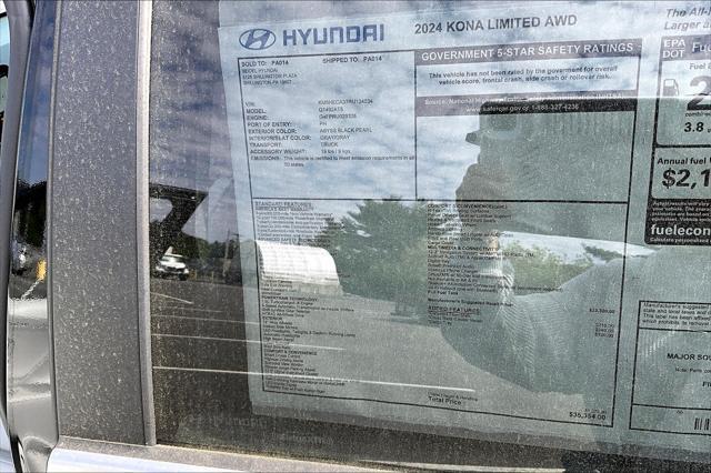 new 2024 Hyundai Kona car, priced at $35,354