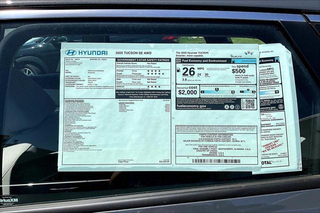 new 2025 Hyundai Tucson car, priced at $32,320
