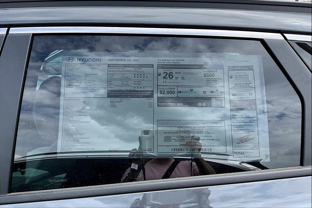 new 2025 Hyundai Tucson car, priced at $34,085