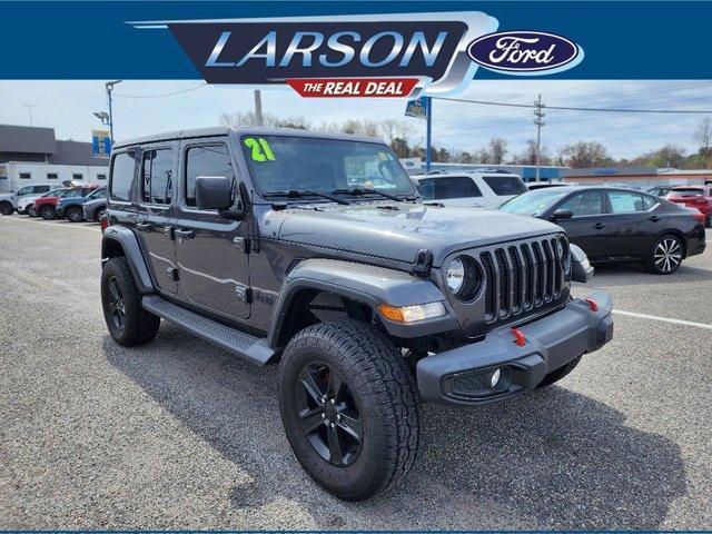 used 2021 Jeep Wrangler Unlimited car, priced at $36,446