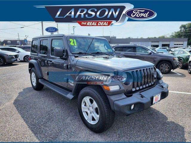 used 2021 Jeep Wrangler Unlimited car, priced at $32,100