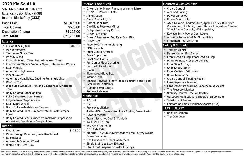 used 2023 Kia Soul car, priced at $17,750