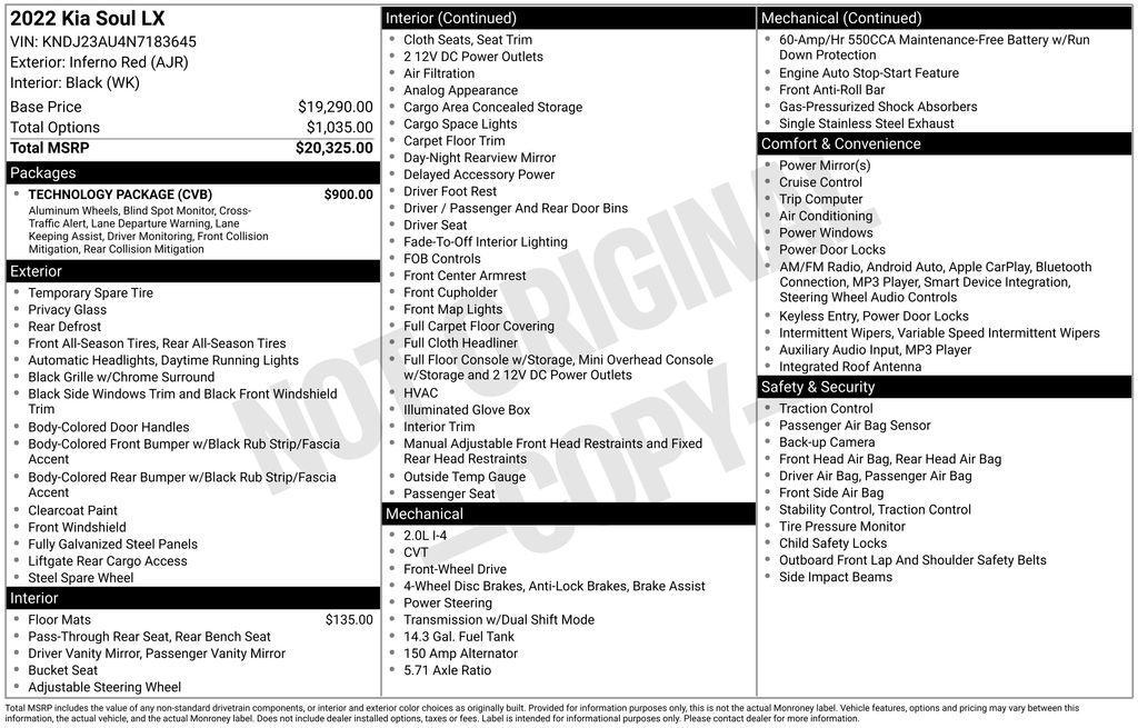 used 2022 Kia Soul car, priced at $16,850