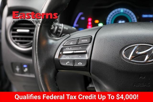 used 2021 Hyundai Kona EV car, priced at $16,690
