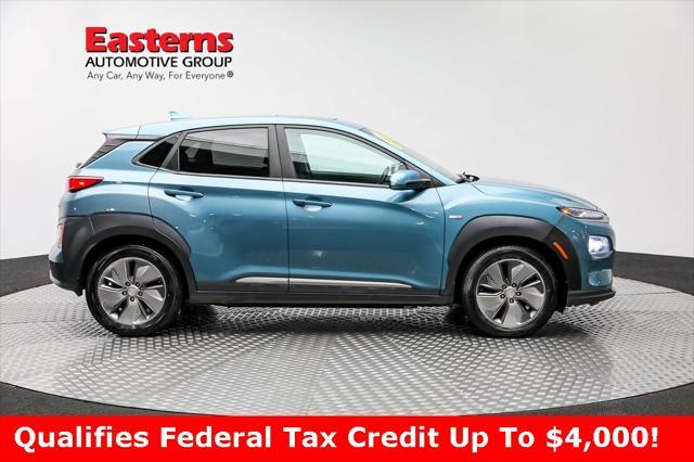 used 2020 Hyundai Kona EV car, priced at $19,450