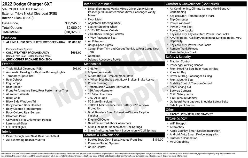 used 2022 Dodge Charger car, priced at $22,990