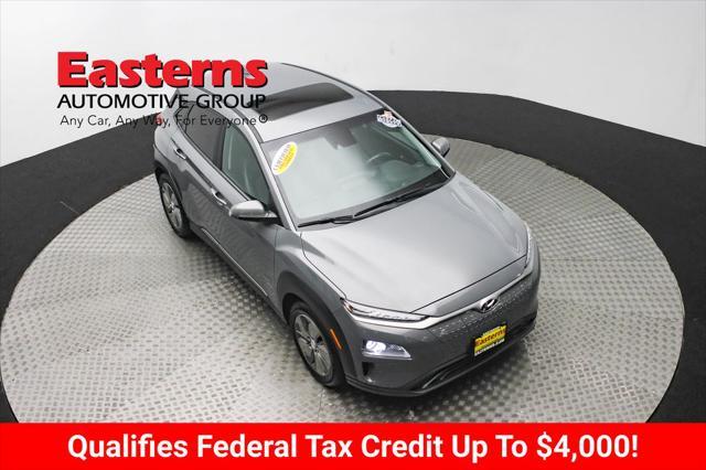 used 2021 Hyundai Kona EV car, priced at $21,490