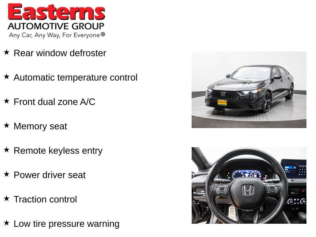 used 2024 Honda Accord Hybrid car, priced at $29,250