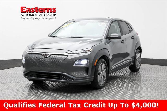 used 2021 Hyundai Kona EV car, priced at $18,490